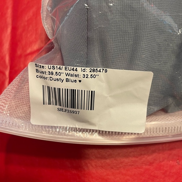 A-line Halter One Shoulder V-Neck Asymmetrical Chiffon Cocktail Dress Dusty Blue - Picture 3 of 10